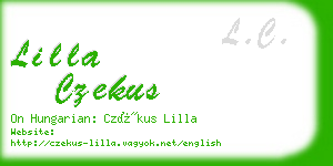 lilla czekus business card